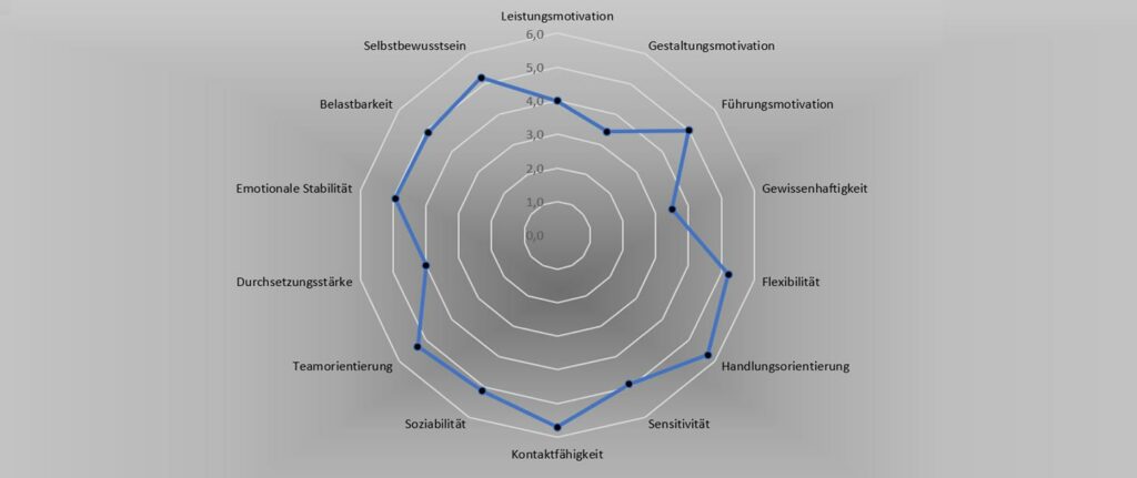 Probeauswertungen von Persönlichkeitstest